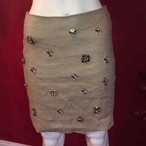 Ann Taylor Linen Skirt Size 0